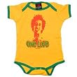 BOB MARLEY - One Love Creeper - Yellow / Green Onesie / Baby T-shirt