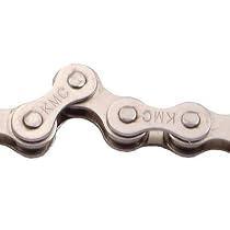 KMC 410H-NP Heavy Duty Nickel Plated Single Speed Bicycle Chain - Silver - 410H-NP X 114L