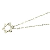 Sterling Silver Small Star of David Necklace. GIFT BOX INCLUDED