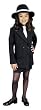 Child Gangster Gal Costume (Hat, shirt-front, tie, stockings NOT included)