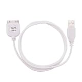 USB Hotsync + Charging [2-IN-1] Cable for SanDisk Sansa c100 / c200 / e200 Series, White