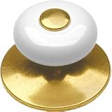 1 5/8 Dia Lancaster Hand Polished & White Porcelain Knob