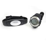 SAI Super Quality All-In-One Waterproof Heart Rate Monitor Watch and Transmitter Chest Belt – USB Interface, Upload Date To Computer – Measures Distance, Speed, Steps, Calories and Fat – For Running, Jogging, Marathon Training and Walking – Chronograph, Alarm, Stopwatch Functions | Running & Jogging
