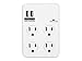 Gatorwire Surge Protector Bayoutech 4-Outlet Surge Protected Wall Plug with 2 USB Ports (GWBT-01940)