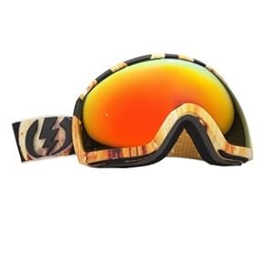 Electric Visual EG2 Snow Goggle, Parker White, Bronze/Red Chrome
