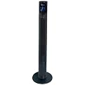 Crane Tower Fan with LCD Clock - Black