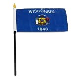 Wisconsin Flag 4 x 6 inch