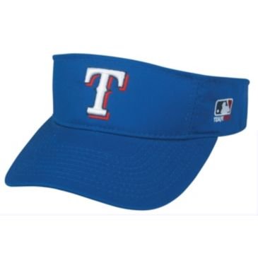 MLB ADULT Texas RANGERS Home Blue VISOR Adjustable Velcro TWILL