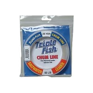 Saltwater Flavored Chum Leader Line 50lb 25yd by