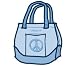 LIFE IS GOOD PEACE SOFT TOTE - O/S - LIGHT BLUE