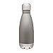 Double Wall Stainless Steel Thermal Travel Bottle, Vacuum Insulated, Copper Lined, 12oz. Capacity - Matte Gray