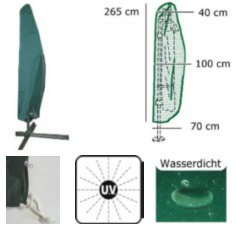Schutzhuelle Huelle fuer Sonnenschirme Ampelschirme NEU