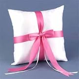 White Customized With Color Ring Pillow