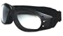 Bobster Cruiser Goggles,Black Frame/Clear Lens,one size