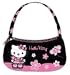 Hello Kitty Black and Pink Hobo Handbag Purse
