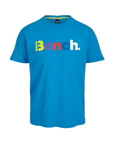 Bench Herren T-Shirt Typer, blue danube, M, BMGA2641_BL143