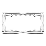 Buy Cruiser Accessories Blades Chrome License Plate Frame by Cruiser Accessories