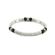 Inspirational Miracles Magnetic Hematite Healing Stretch Bracelet