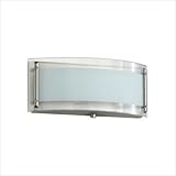 IMAGE OF One Light Wall Sconce with Glass Shade in Satin Nickel