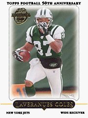 2005 Topps # 215 Laveranues Coles New York Jets Football Card