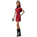 Barbie Star Trek Lt. Uhura AA Red & Black Dress Lovely