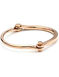 Borgioni Stud Rose Gold Hand Cuff Bangle Bracelet