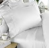 1200-Thread-Count Egyptian Cotton 4PC 1200TC Bed Sheet Set, King, White Solid 1200 TC