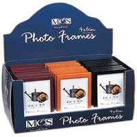 MCS Random Jewel Tone Colored Wood Mini Picture Frame for a 2 x 3 Photograph.