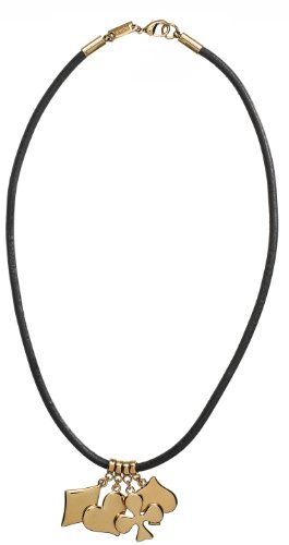 Pilgrim Herren-Halskette M. Spielkartensymbolen Gambler Vergoldet, Schwarz 877-941 Preisvergleich