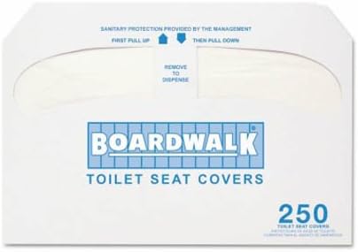 Standard Paper Toilet Seat Covers - 250 Per Box 20 Boxes Per Case