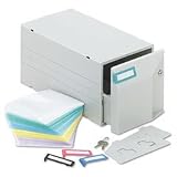 CD/DVD Storage Drawer, Stores Up to 150 CDs/DVDs, Light Gray