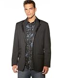 Marc Ecko - Marc Ecko Cut & Sew The Willis Ombre Stripe Blazer with Satin Detail