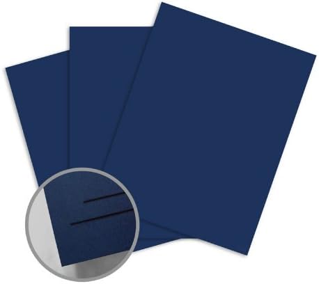 ColorMates Deep Ocean Blue Card Stock - 8 1/2 x 11 in 65 lb Cover Smooth 25 per Package