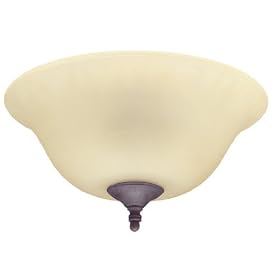 Hunter 22323 12" Amber Glass Bowl Light Kit