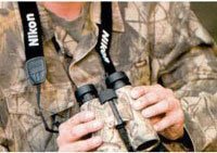 Nikon Binocular Strap with Satin Back, 30mm Wide.