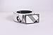 Belts for Men, CrystalMX US Belts Buckle Fashion Leather Smooth Striped Belt with A Hole Puncher for Men, White