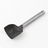 uxcell　中空穴パンチ　穴開け　半円形　ツール　10mmストレート軸　30mm　金属製　グレー