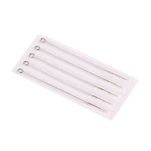 50 X Health Safety Stainless Steel Professional Tattoo Needles Flat Shader 5f