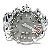 V20 Flaming RPM Gauge Belt Buckle