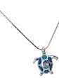 Joyce Bond Backus 925 Sterling Silver, Freshwater Pearl And Enamel Sea Turtle Necklace by Zarah
