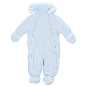 Absorba Boys Snowflakes Velour Snuggle Suit (Sizes 3M  9M)