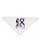 TooLoud Hope for a Cure - Purple Ribbon Epilepsy - Flowers Adult 19