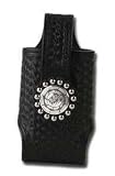Men's Basket Weave Cell Phone Case - Black