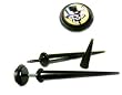 Long Fake Piercing Expanders with Smoking Skull Design Sold as a Pair