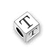 Bling Jewelry 925 Sterling Silver Block Letter T title=