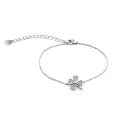 Briley's Lucky CZ Pave Four Leaf Clover Bracelet - 8