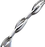 Oval Link Bracelet with 12 Diamonds by Hot Diamonds Sterling Silver