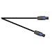 Black Professional 10m Klotz 2x 25mm 4 Pole Speakon Plug To 4 Pole Speakon Plug Sleeve