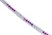 Bold and Beautiful 4.75 carats total weight Round Cut Amethyst & White CZ Gemstone Tennis Bracelet in Sterling Silver