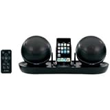 NEW JENSEN JISS-585 DOCKING STATION WITH RF WIRELESS SPEAKERS FOR IPOD AUX LINE-IN JACK WITH CORD
